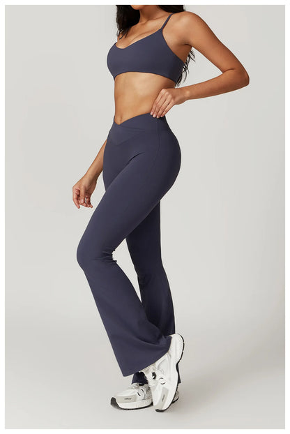 2 Pieces Yoga Set Gym Clothes Sportswear Yoga Suits For Women Fitness Short Sleeve Crop Top Tracksuits Sports Bra Gym Leggings