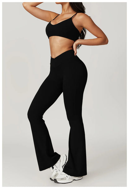 2 Pieces Yoga Set Gym Clothes Sportswear Yoga Suits For Women Fitness Short Sleeve Crop Top Tracksuits Sports Bra Gym Leggings