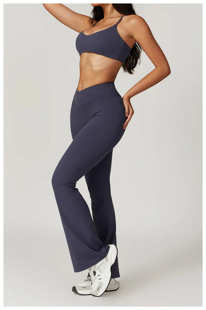 2 Pieces Yoga Set Gym Clothes Sportswear Yoga Suits For Women Fitness Short Sleeve Crop Top Tracksuits Sports Bra Gym Leggings