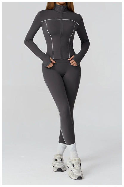 Yoga Set 2/3PCS Sports Outfits Women Clothes Fitness Tracksuit Gym Legging Workout Long Sleeved Female Bra Yoga Suit Sportswear